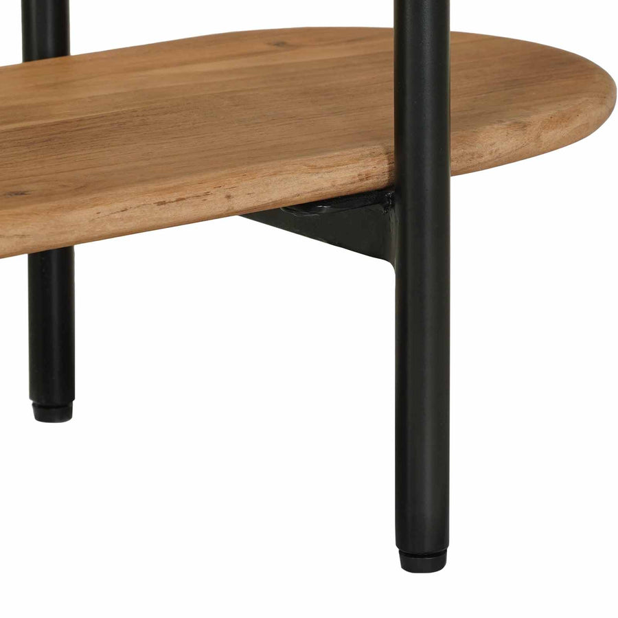Handgemaakte Eindtafel Teakbruin 90 x 30 x 75 cm
