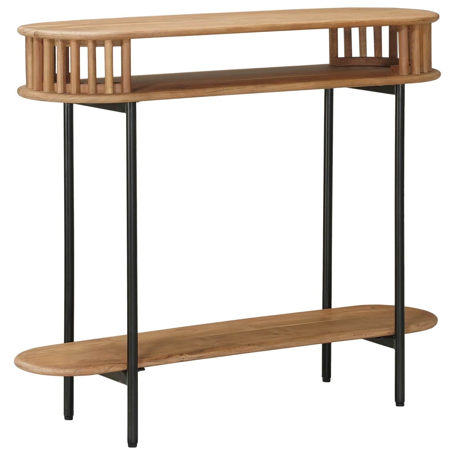 Handgemaakte Eindtafel Teakbruin 90 x 30 x 75 cm