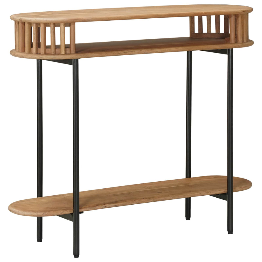 Handgemaakte Eindtafel Teakbruin 90 x 30 x 75 cm