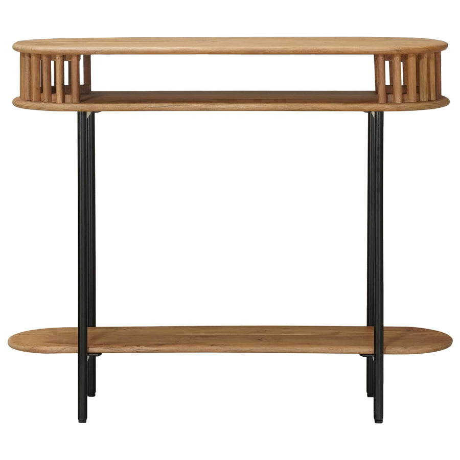 Handgemaakte Eindtafel Teakbruin 90 x 30 x 75 cm
