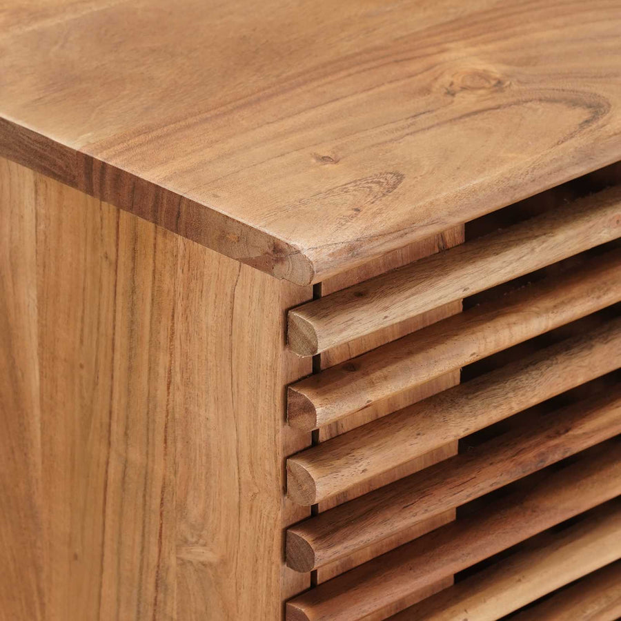 Eindtafels met opslag met de deur Naturel 100 x 30 x 75 cm