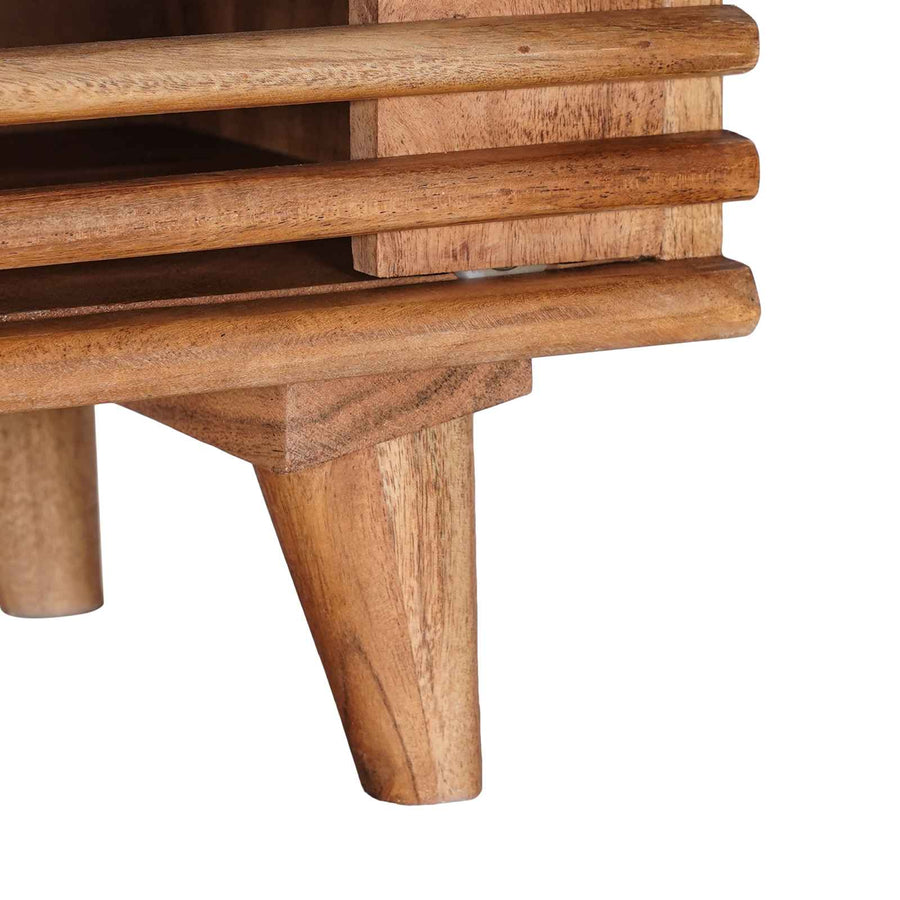 TV-kast met opslag met de deur Naturel 105 x 30 x 35 cm