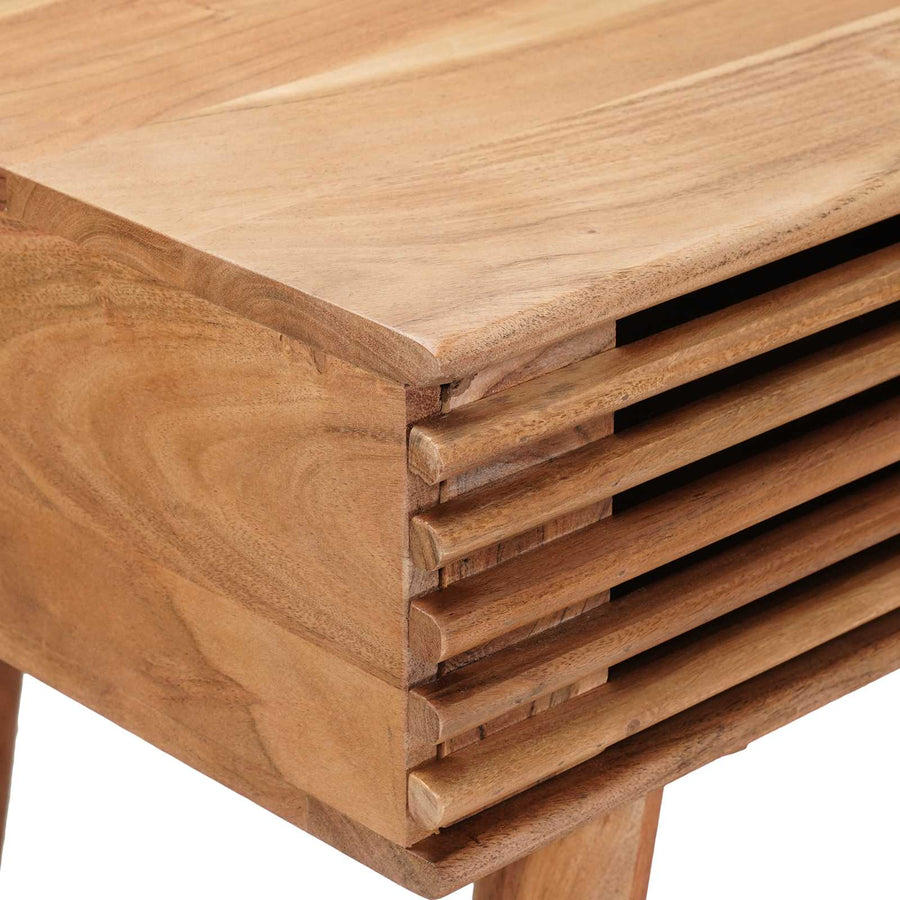 Bureau met lade met opslag Naturel 100 x 48 x 76 cm