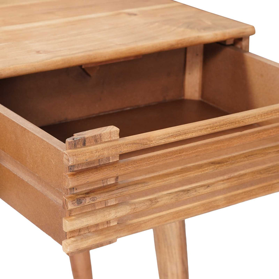 Bureau met lade met opslag Naturel 100 x 48 x 76 cm