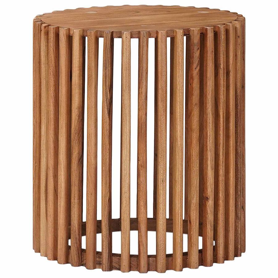 Bijzettafelset met opslag met de deur Bruin 40 x 40 x 45 cm