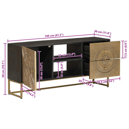 TV-kast met lade met plank met opslag Koper 105 x 30 x 50 cm