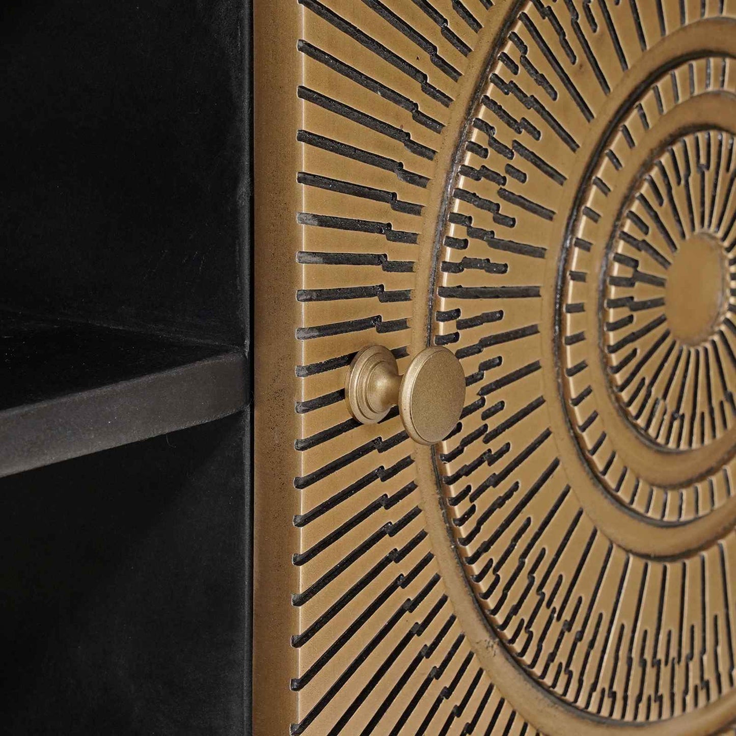 TV-kast met plank met opslag met de deur Koper 105 x 30 x 35 cm