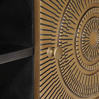 TV-kast met plank met opslag met de deur Koper 105 x 30 x 35 cm
