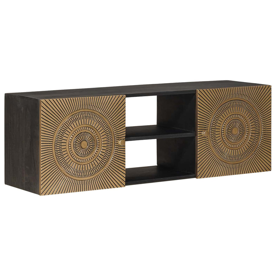 TV-kast met plank met opslag met de deur Koper 105 x 30 x 35 cm