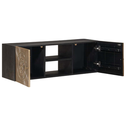 TV-kast met plank met opslag met de deur Koper 105 x 30 x 35 cm