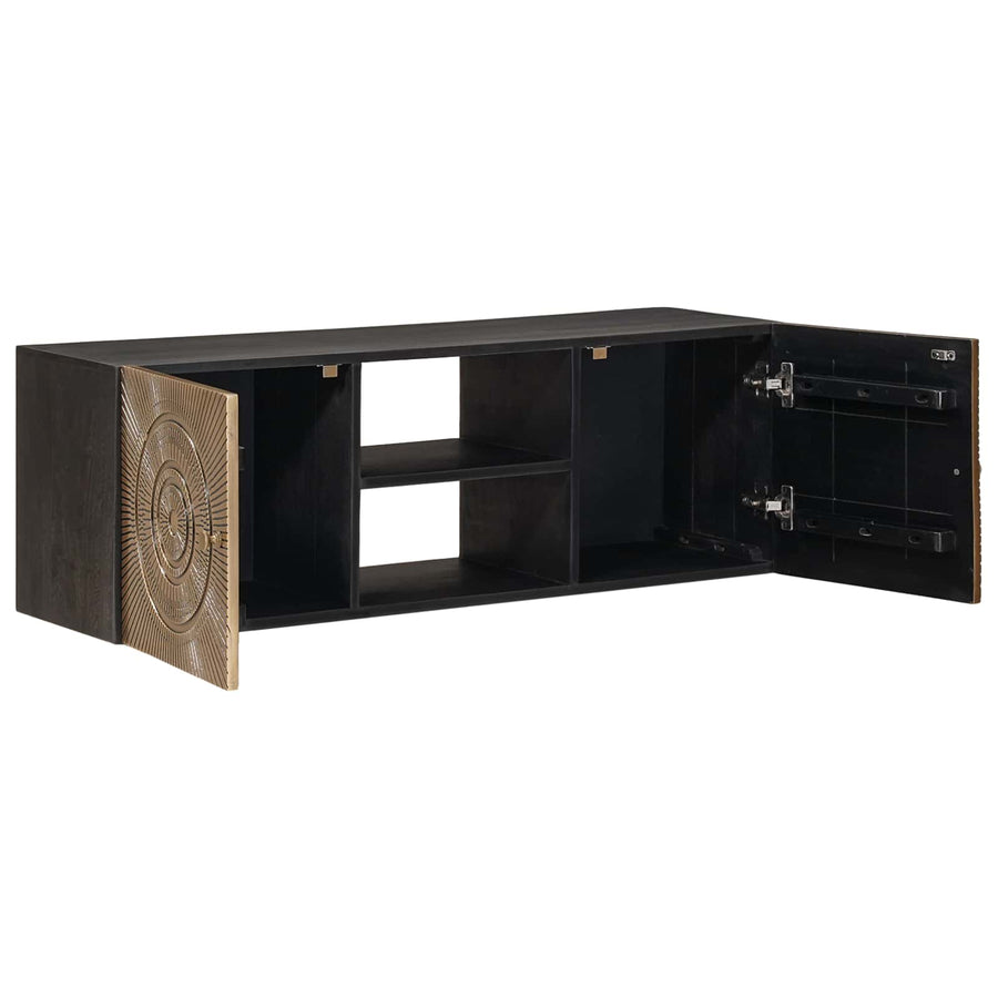 TV-kast met plank met opslag met de deur Koper 105 x 30 x 35 cm