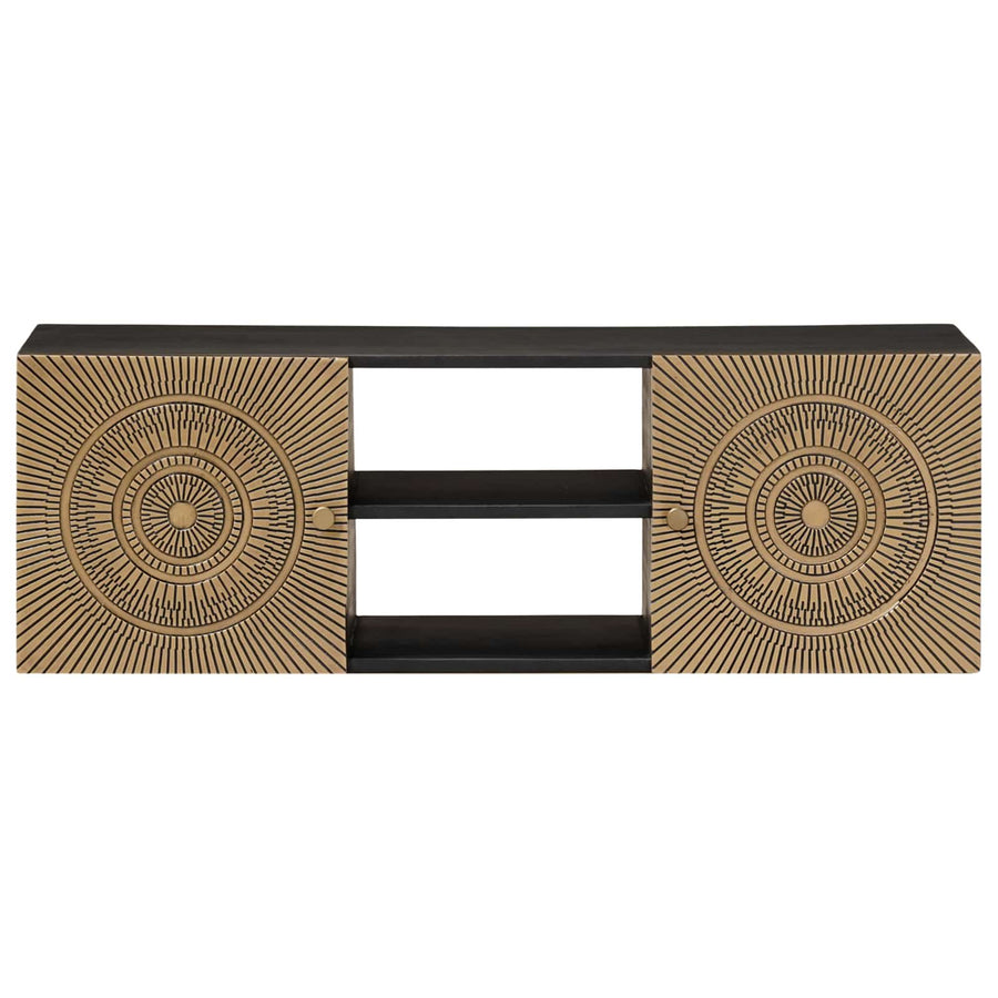 TV-kast met plank met opslag met de deur Koper 105 x 30 x 35 cm