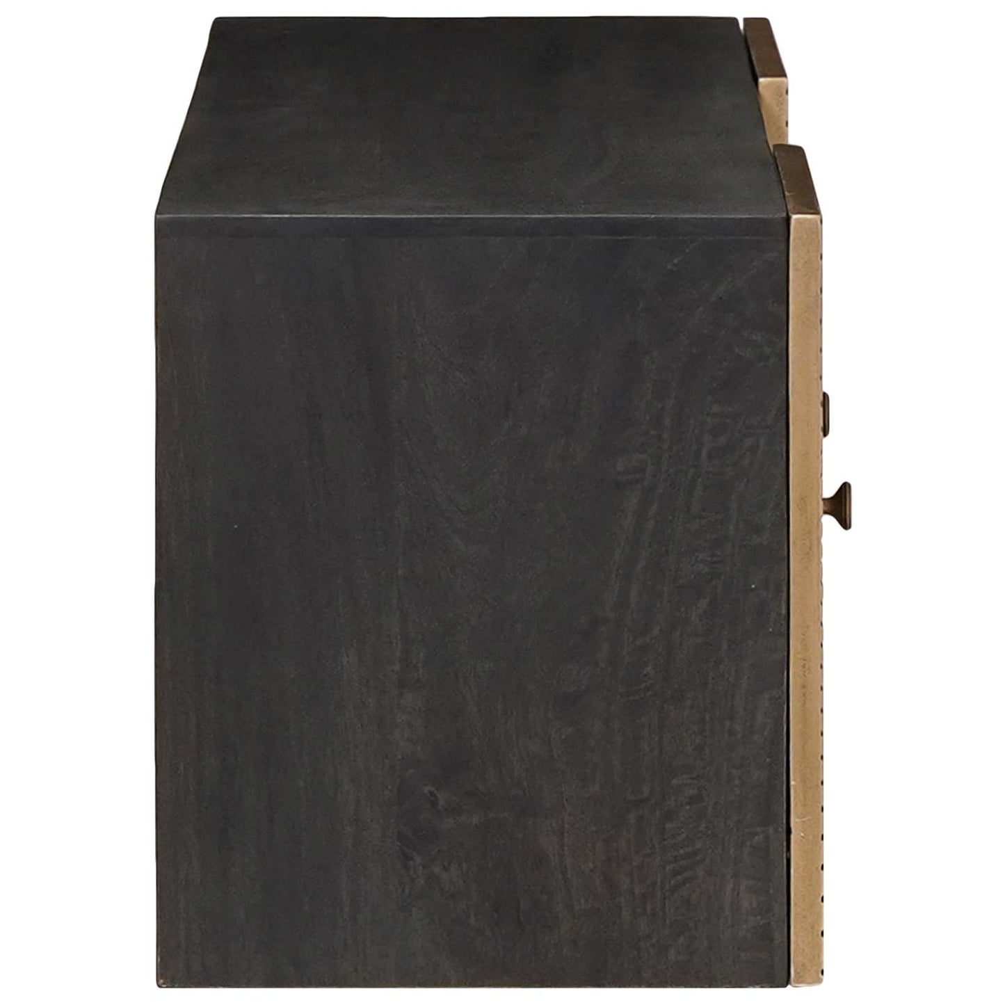 TV-kast met plank met opslag met de deur Koper 105 x 30 x 35 cm