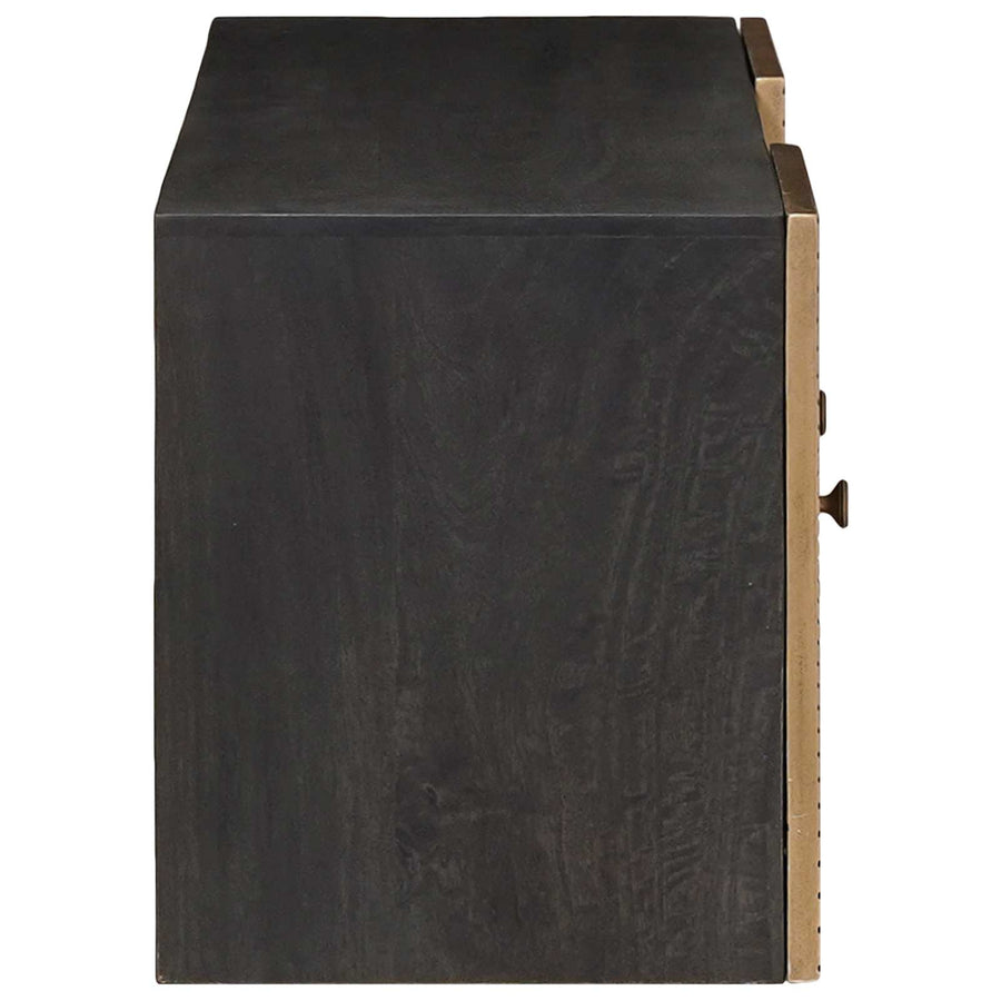 TV-kast met plank met opslag met de deur Koper 105 x 30 x 35 cm