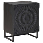 Bedside Table Black 40 x 30 x 50 cm