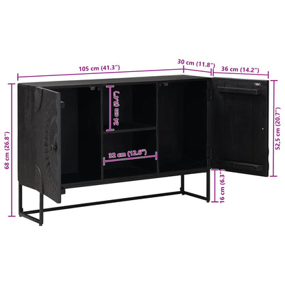 Dressoir Zwart 105 x 30 x 68 cm
