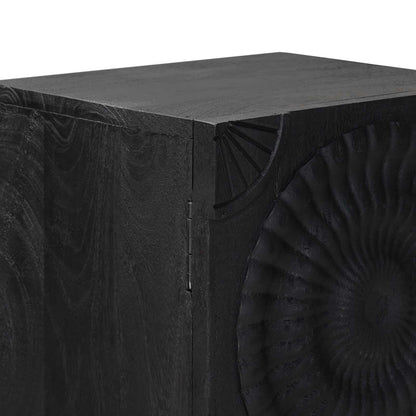 Hoge kast Zwart 35 x 30 x 120 cm
