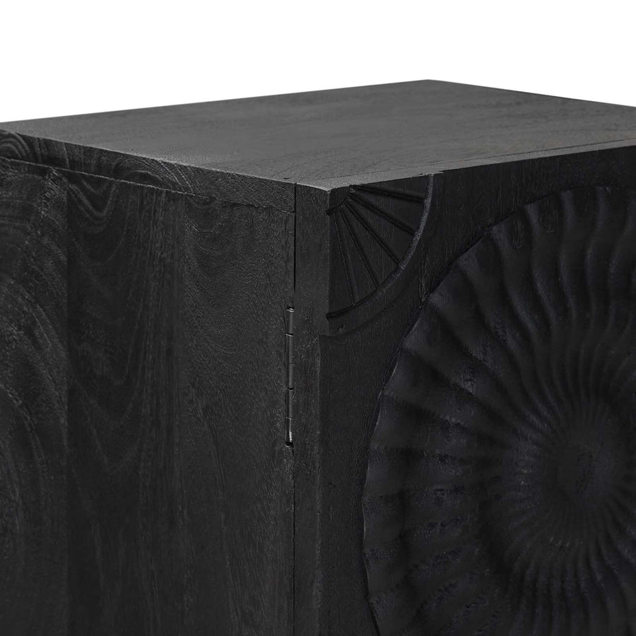 Hoge kast Zwart 35 x 30 x 120 cm