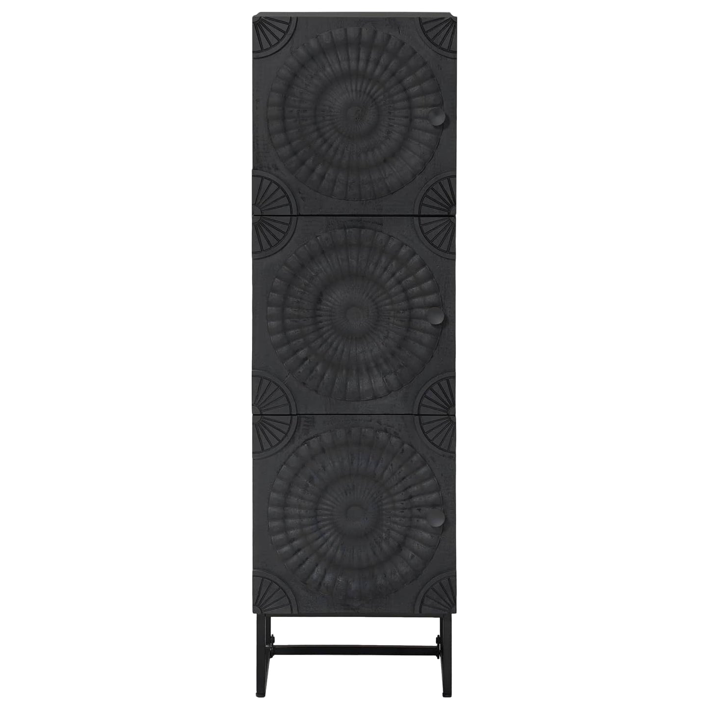Hoge kast Zwart 35 x 30 x 120 cm