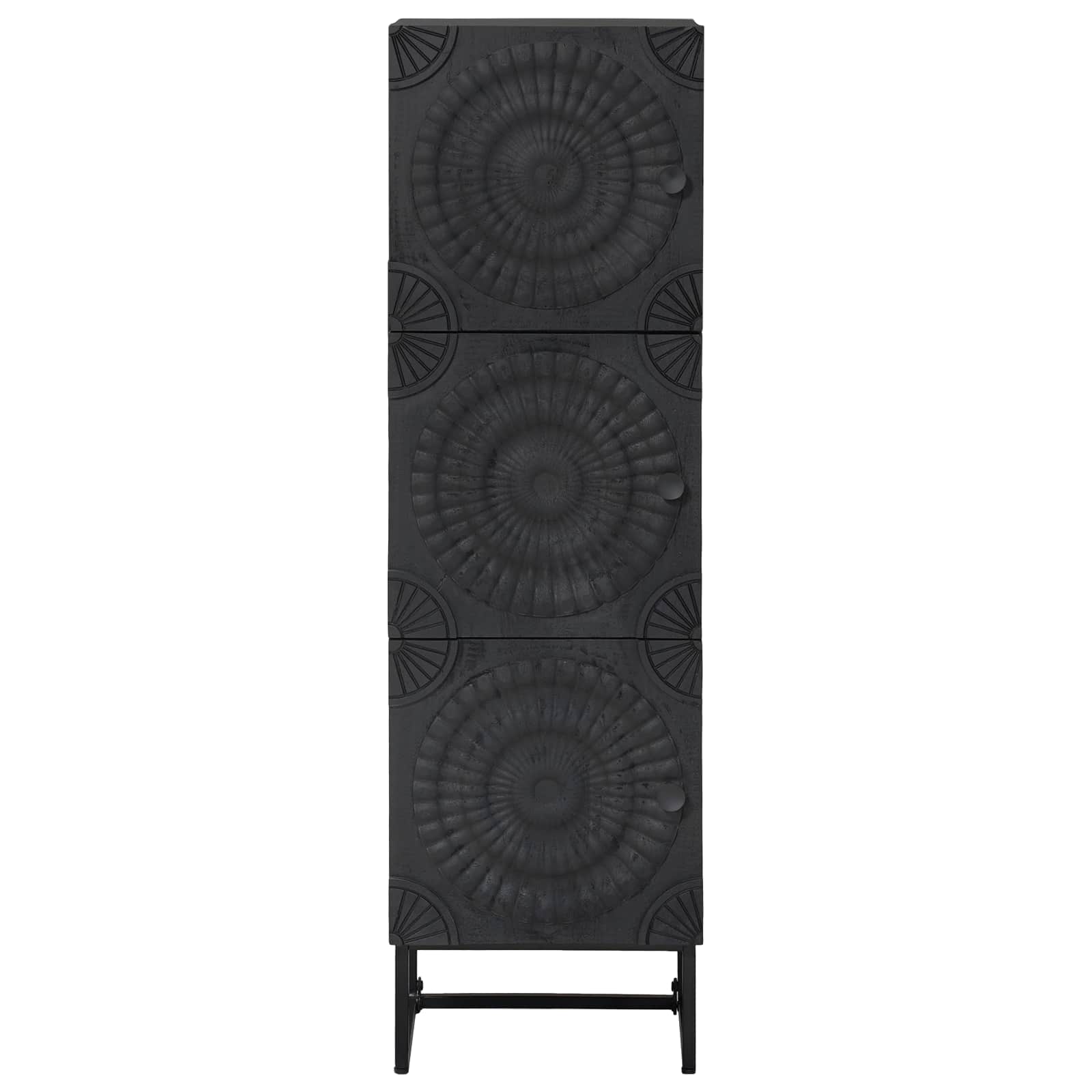 Hoge kast Zwart 35 x 30 x 120 cm