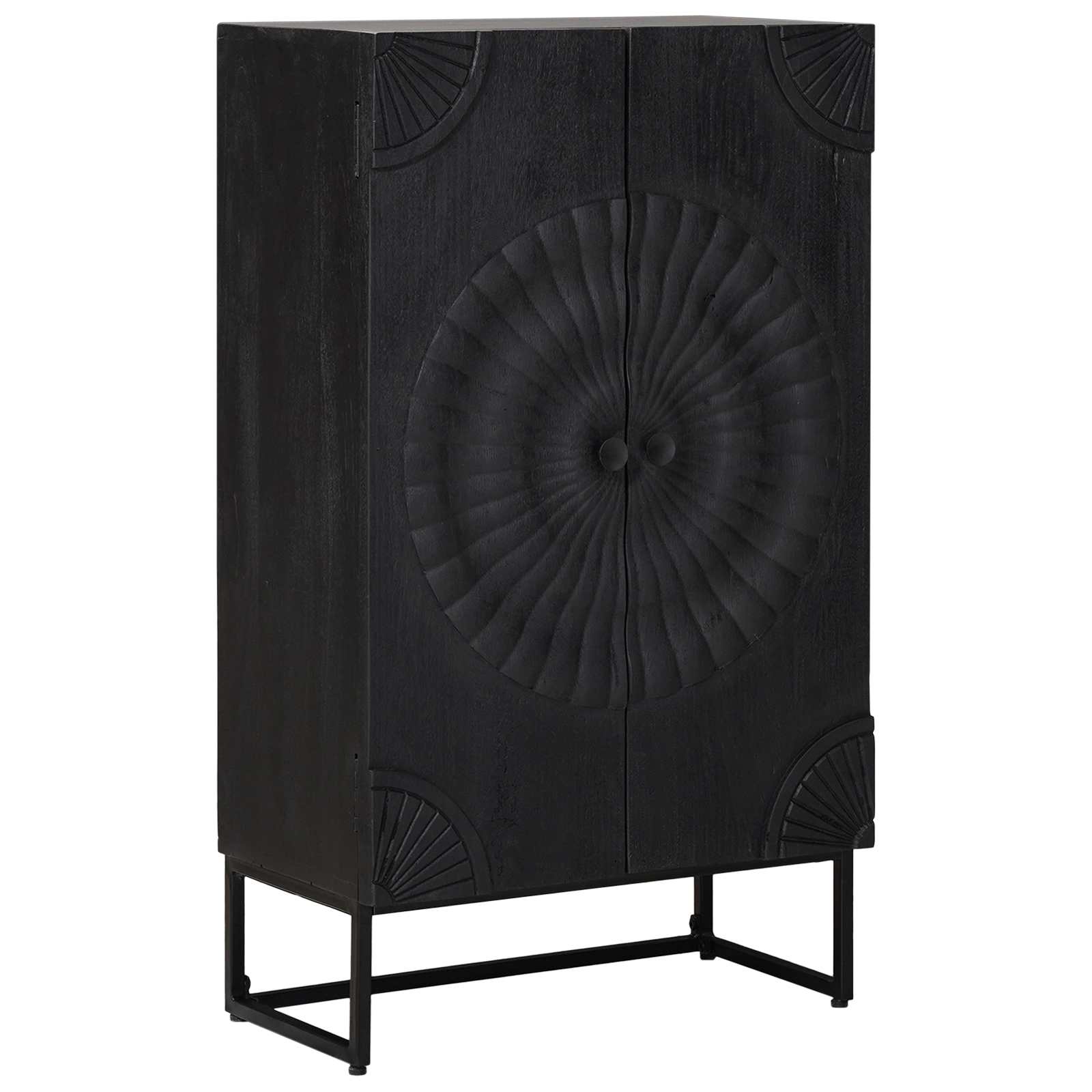 Hoge kast Zwart 55 x 30 x 95 cm