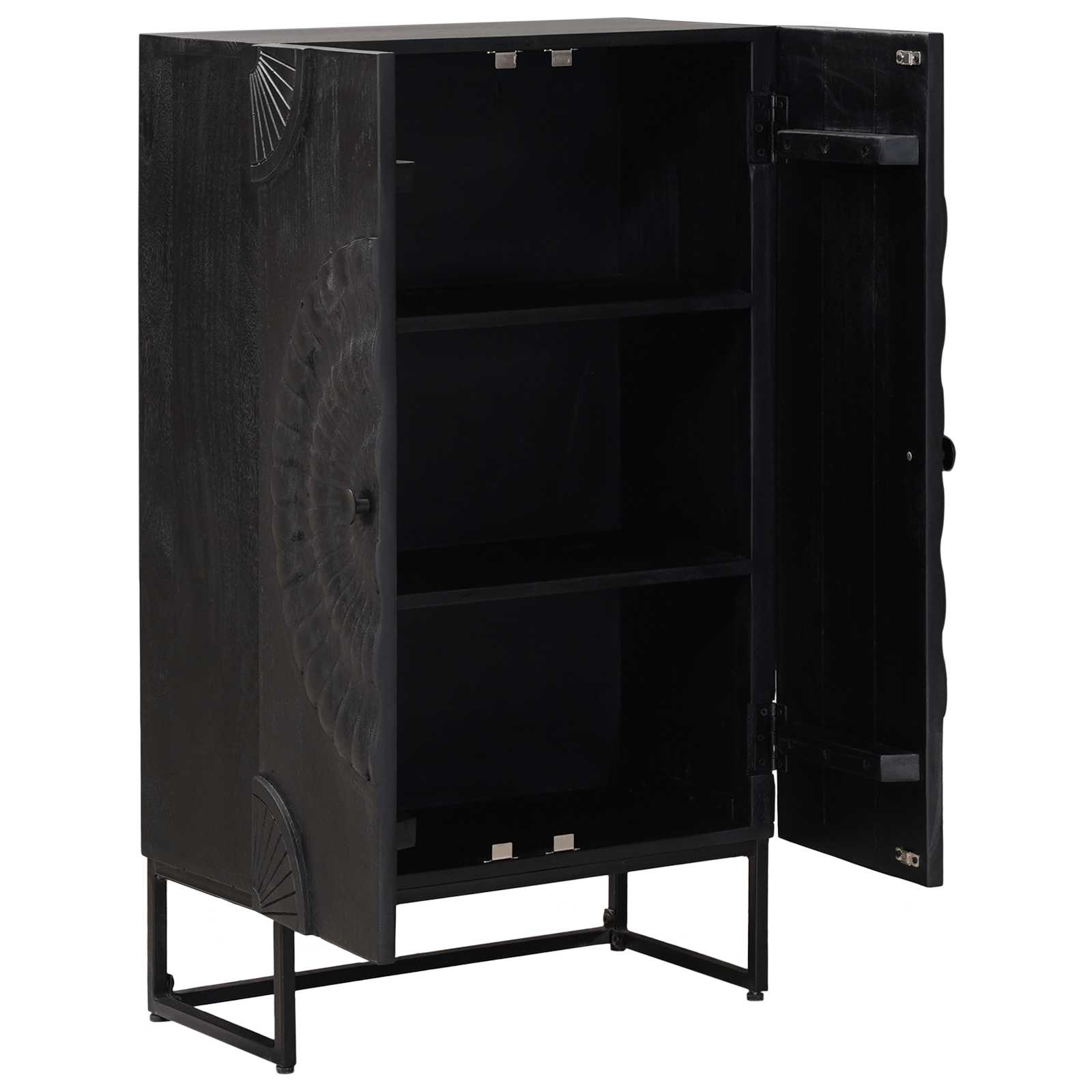 Hoge kast Zwart 55 x 30 x 95 cm