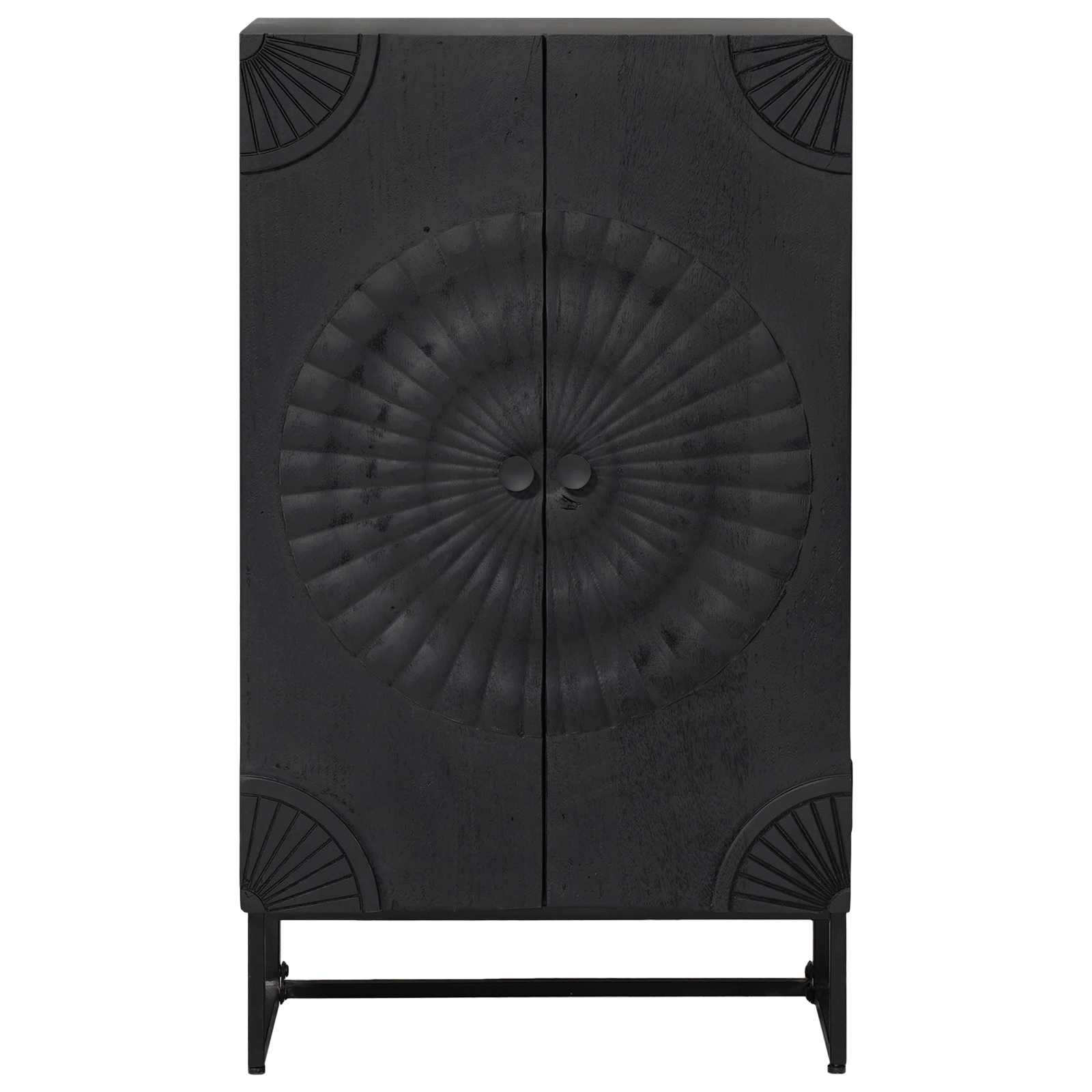 Hoge kast Zwart 55 x 30 x 95 cm