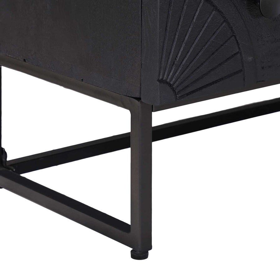 Ladenkast met lade Zwart 75 x 30 x 65 cm
