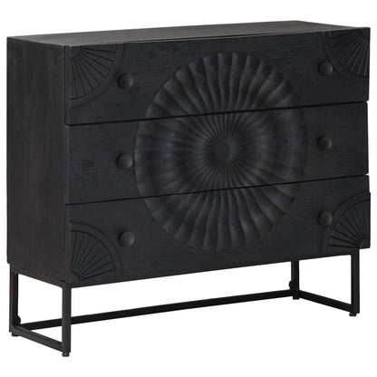Ladenkast met lade Zwart 75 x 30 x 65 cm