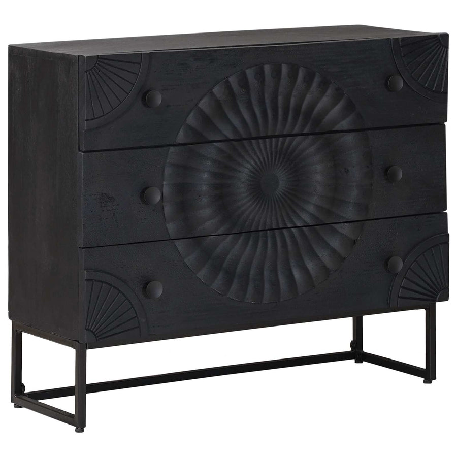 Ladenkast met lade Zwart 75 x 30 x 65 cm