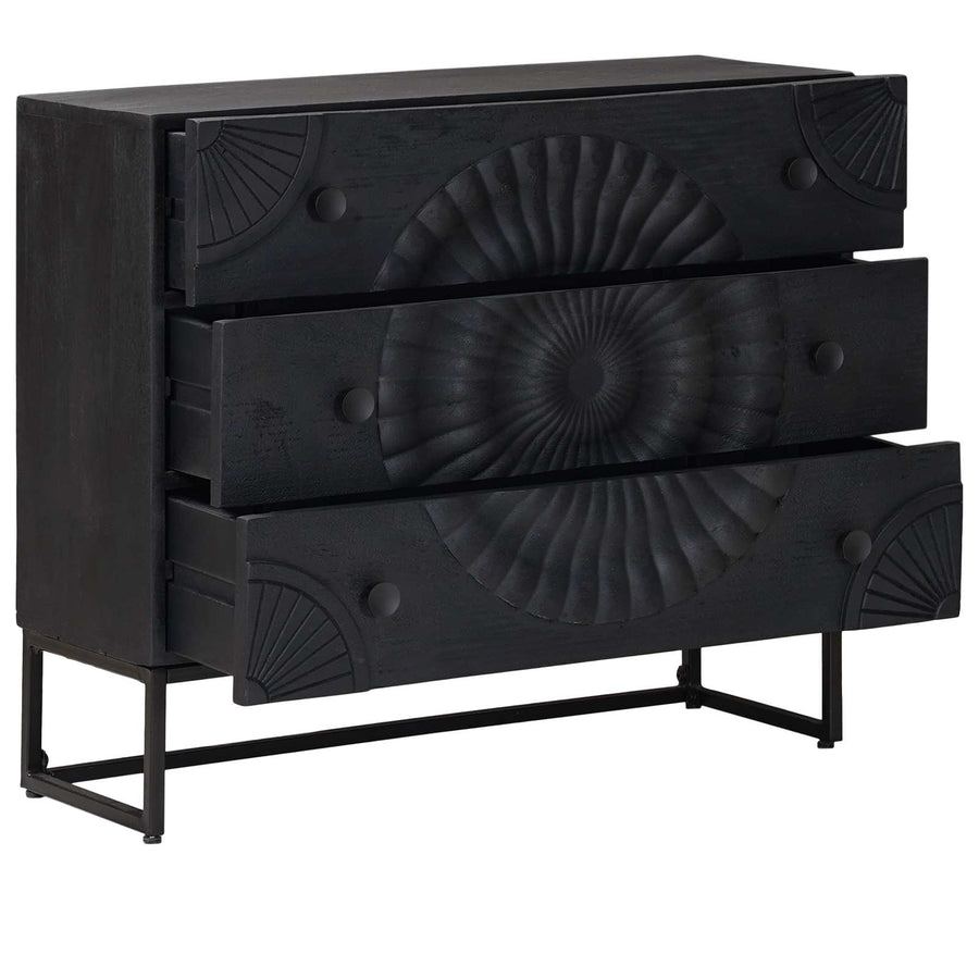 Ladenkast met lade Zwart 75 x 30 x 65 cm