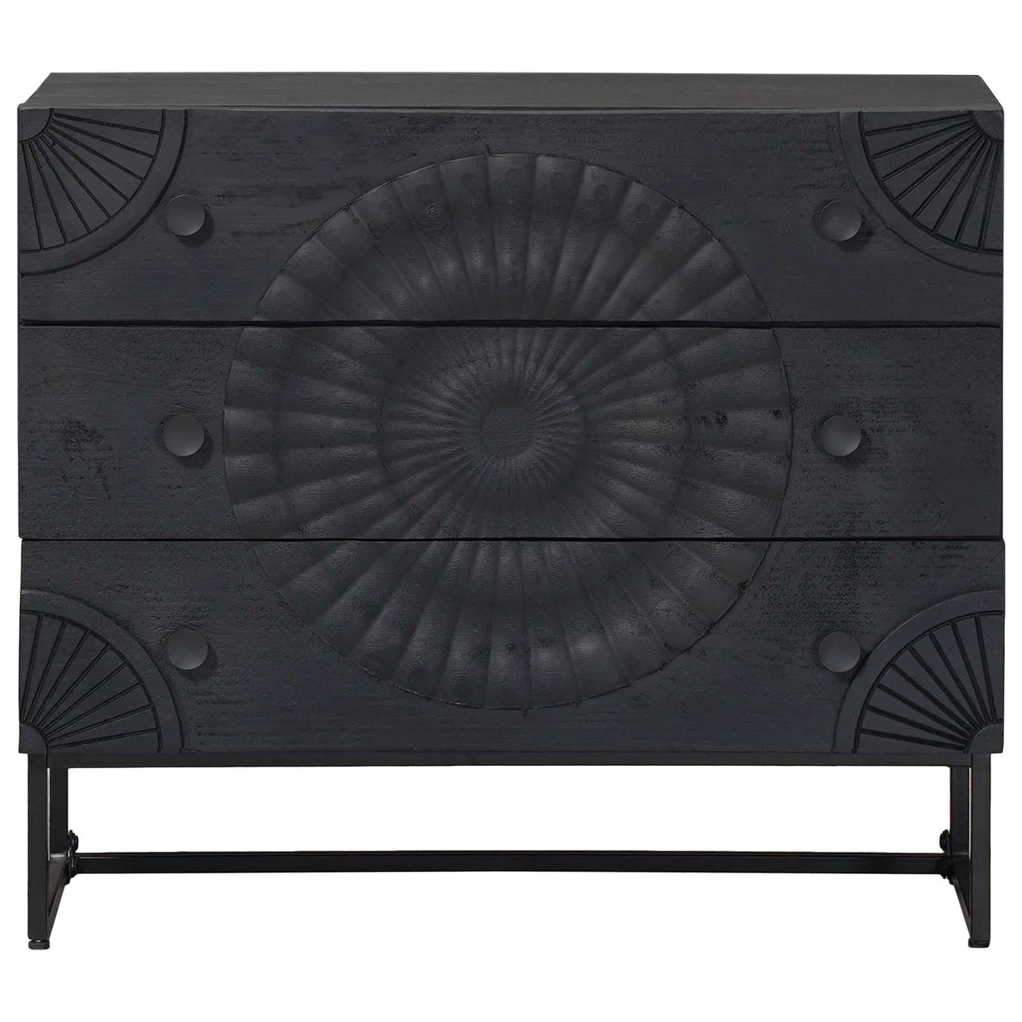 Ladenkast met lade Zwart 75 x 30 x 65 cm