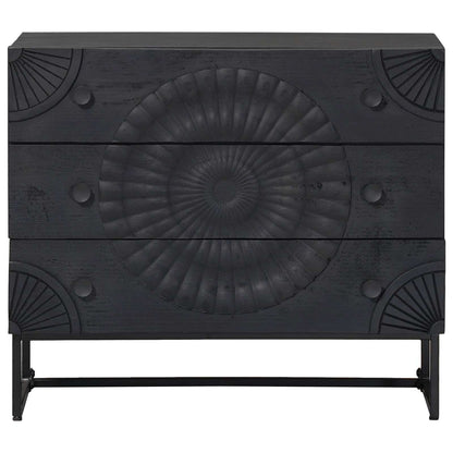 Ladenkast met lade Zwart 75 x 30 x 65 cm