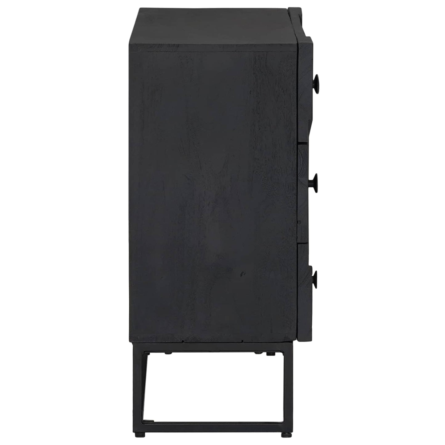 Ladenkast met lade Zwart 75 x 30 x 65 cm