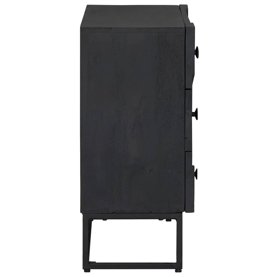 Ladenkast met lade Zwart 75 x 30 x 65 cm