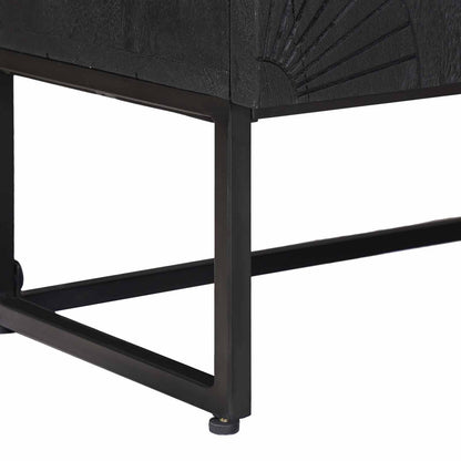 TV-kast met lade met plank met opslag Zwart 105 x 30 x 54 cm