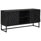 TV-kast 105x30x54 cm zwart massief mangohout
