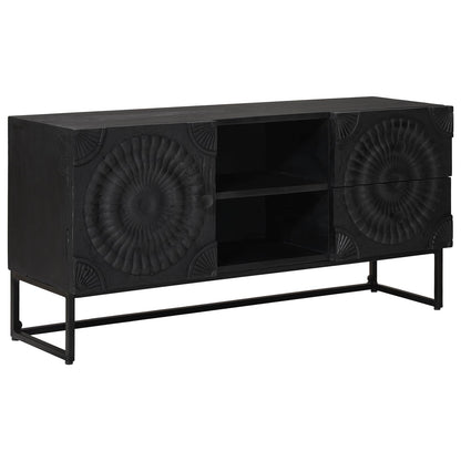 TV-kast met lade met plank met opslag Zwart 105 x 30 x 54 cm