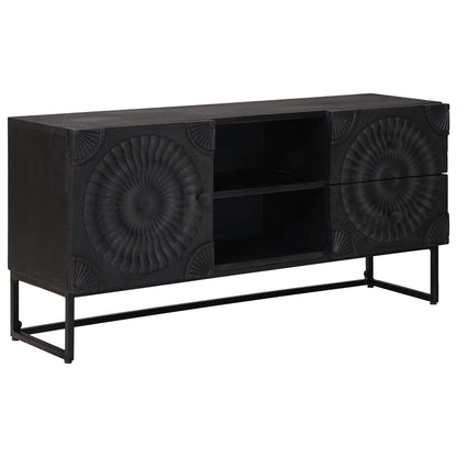 TV-kast met lade met plank met opslag Zwart 105 x 30 x 54 cm