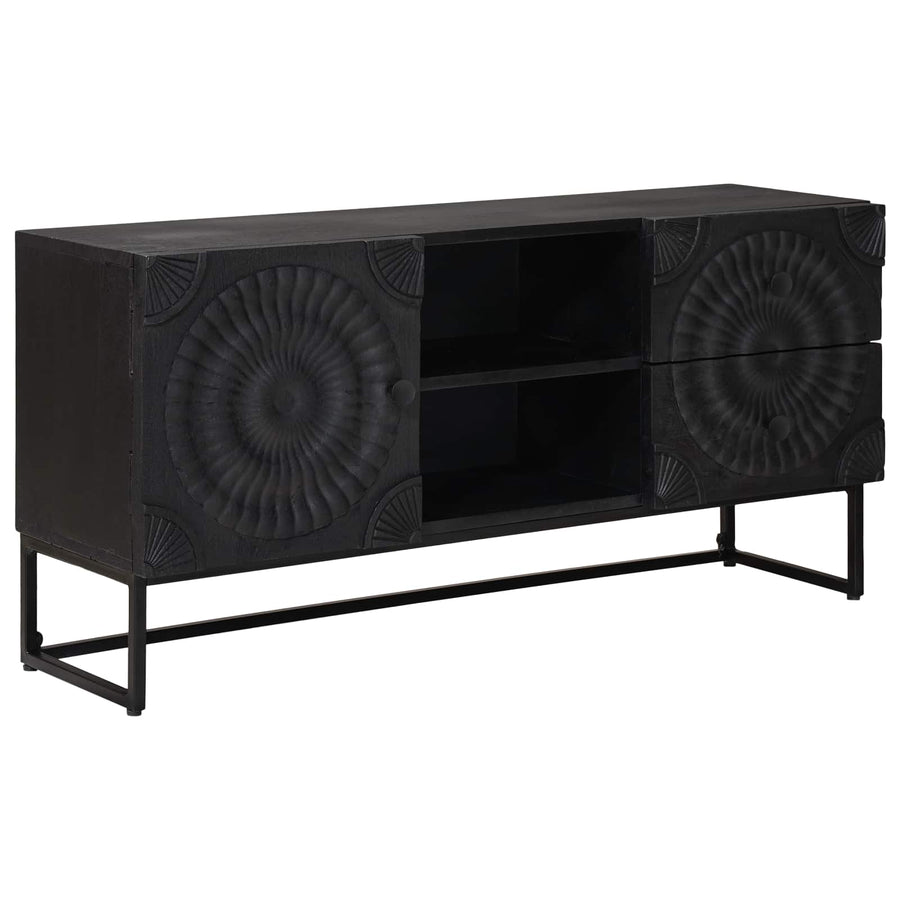TV-kast met lade met plank met opslag Zwart 105 x 30 x 54 cm