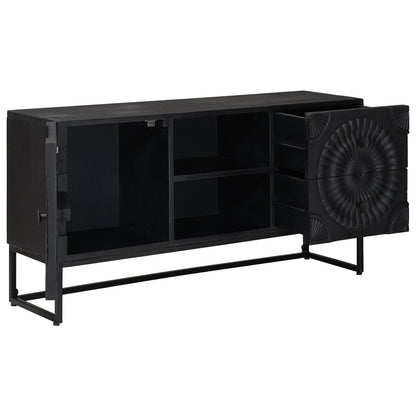 TV-kast met lade met plank met opslag Zwart 105 x 30 x 54 cm