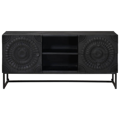 TV-kast met lade met plank met opslag Zwart 105 x 30 x 54 cm