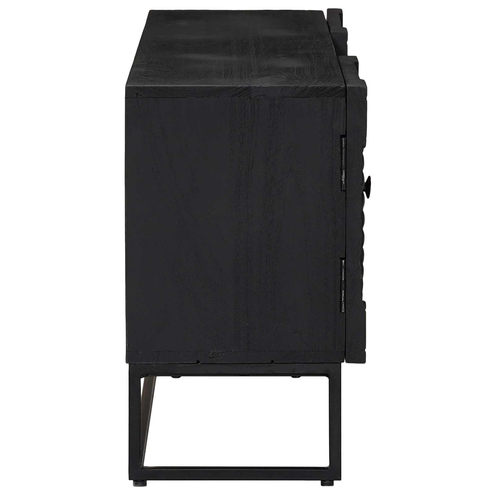TV-kast met lade met plank met opslag Zwart 105 x 30 x 54 cm