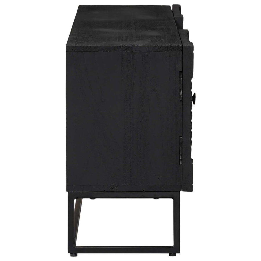 TV-kast met lade met plank met opslag Zwart 105 x 30 x 54 cm