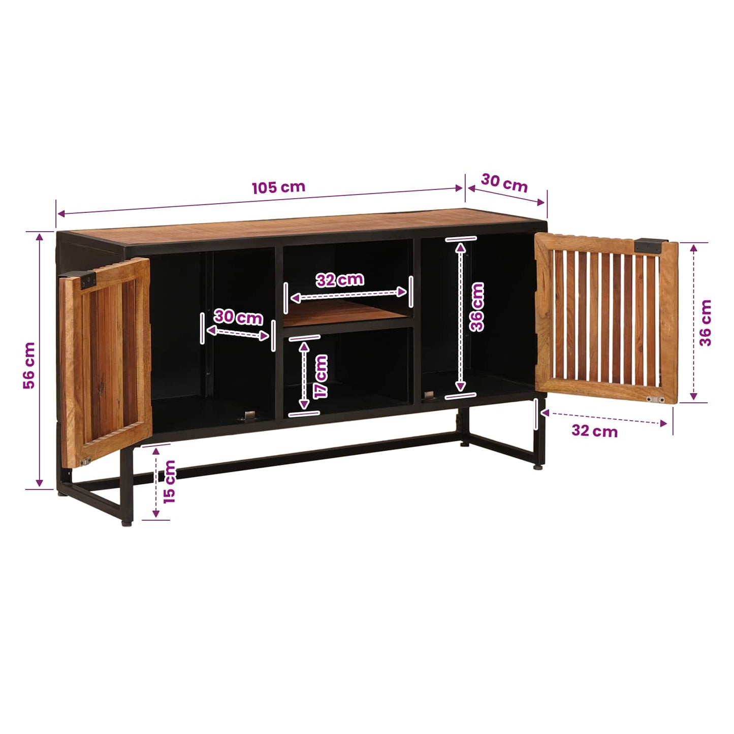 Dressoir 105 x 30 x 55 cm