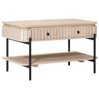 Handmade Coffee Table White 85 x 45 x 50 cm Solid Mango Wood