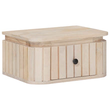 Handgemaakt nachtkastje Wit 40 x 30 x 20 cm Massief Mango Hout