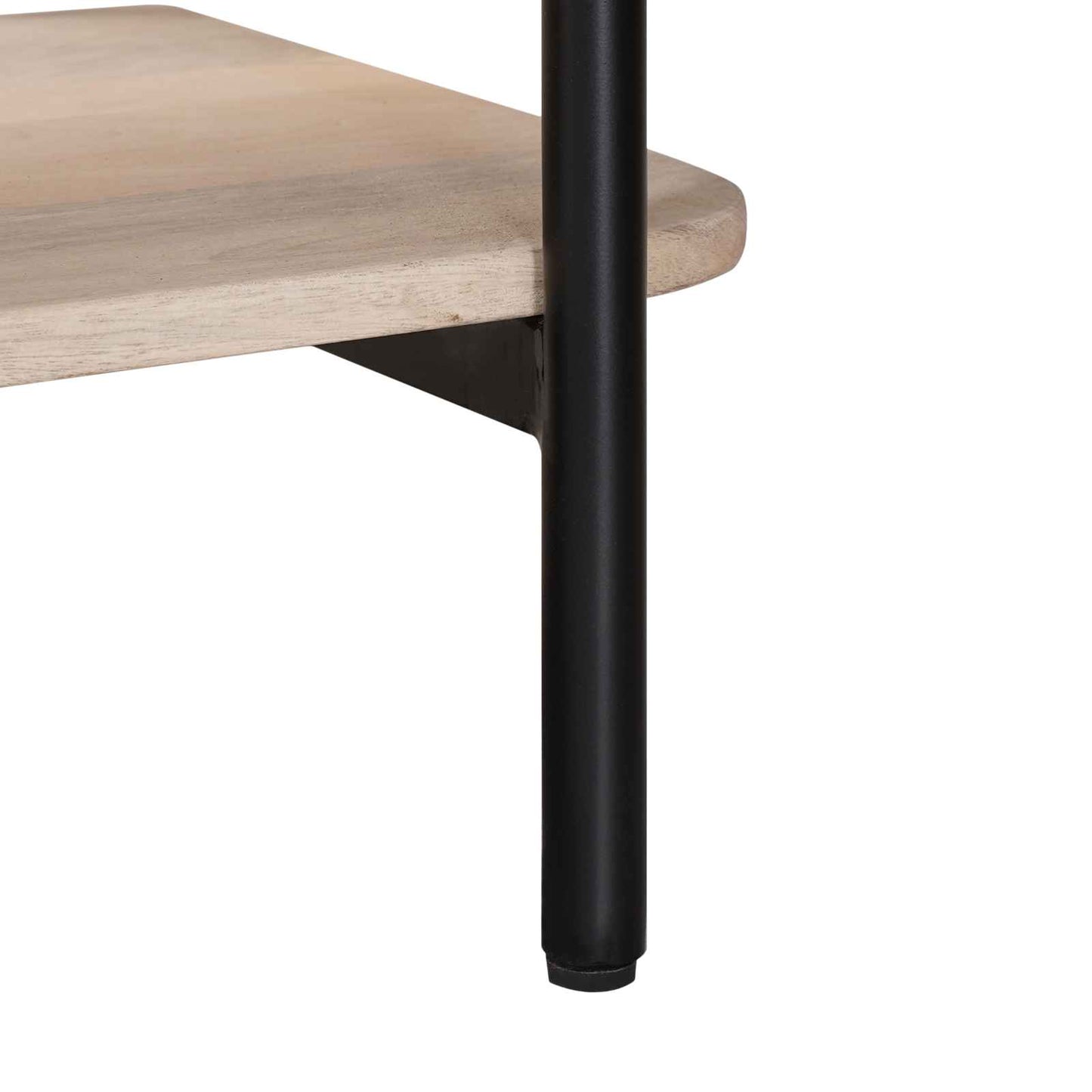 Handgemaakte Eindtafel Wit 100 x 30 x 76 cm Massief Mango Hout