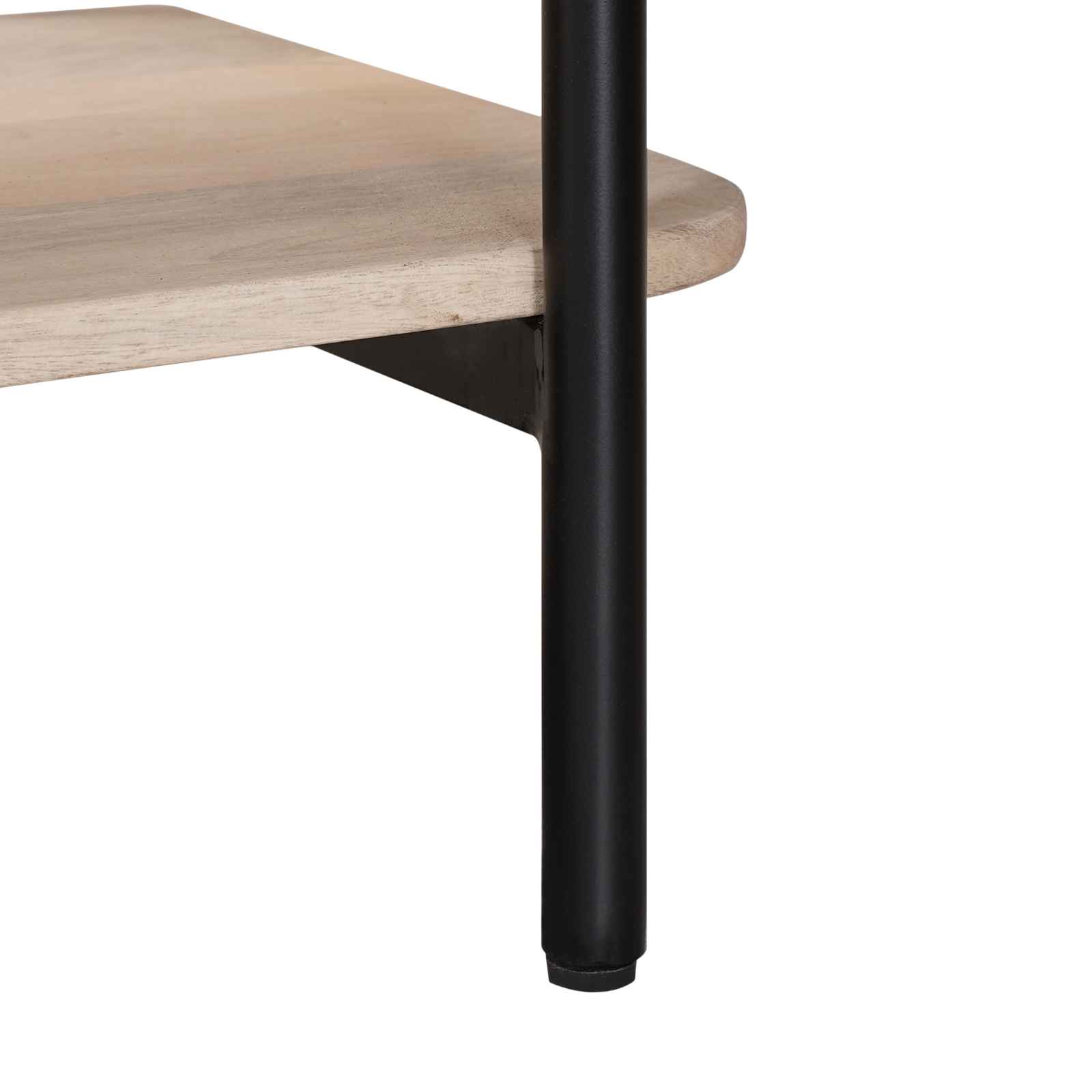 Handgemaakte Eindtafel Wit 100 x 30 x 76 cm Massief Mango Hout