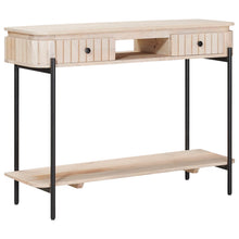 Handgemaakte Eindtafel Wit 100 x 30 x 76 cm Massief Mango Hout